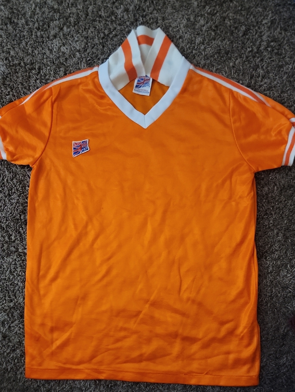 1980 Vintage Union Jacks Orange Soccer Jersey